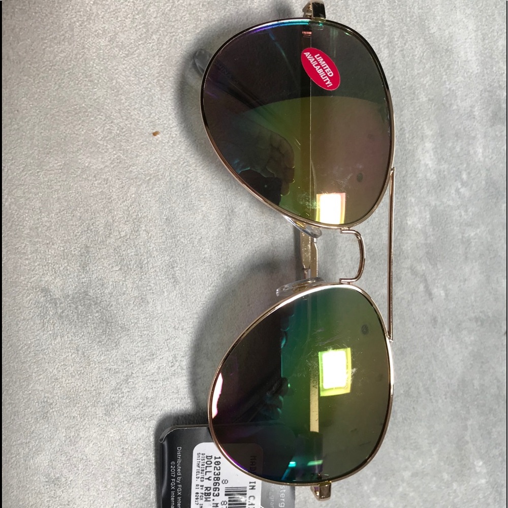 Limited edition rainbow Foster Grant sunglasses